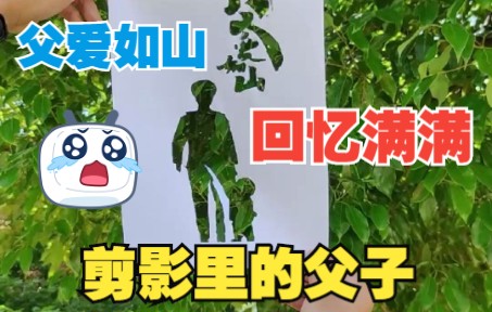 剪影里的父子(投稿人:陈坤 沈德)哔哩哔哩bilibili