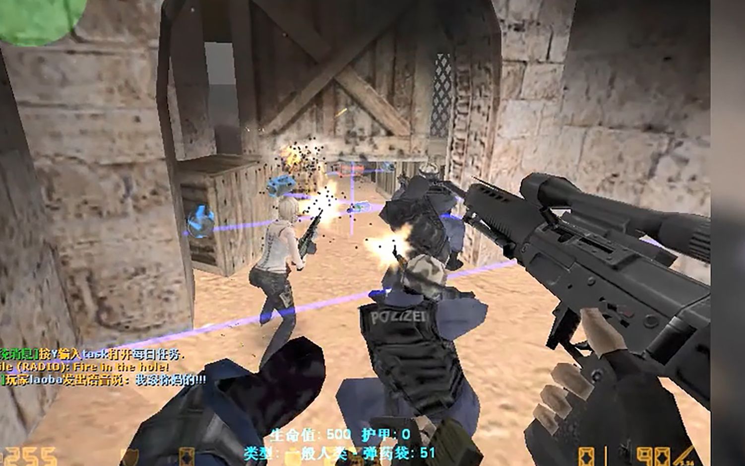 怀旧向dust12x2僵尸图两分钟速览依旧是那个少年某科学的cs16僵尸服