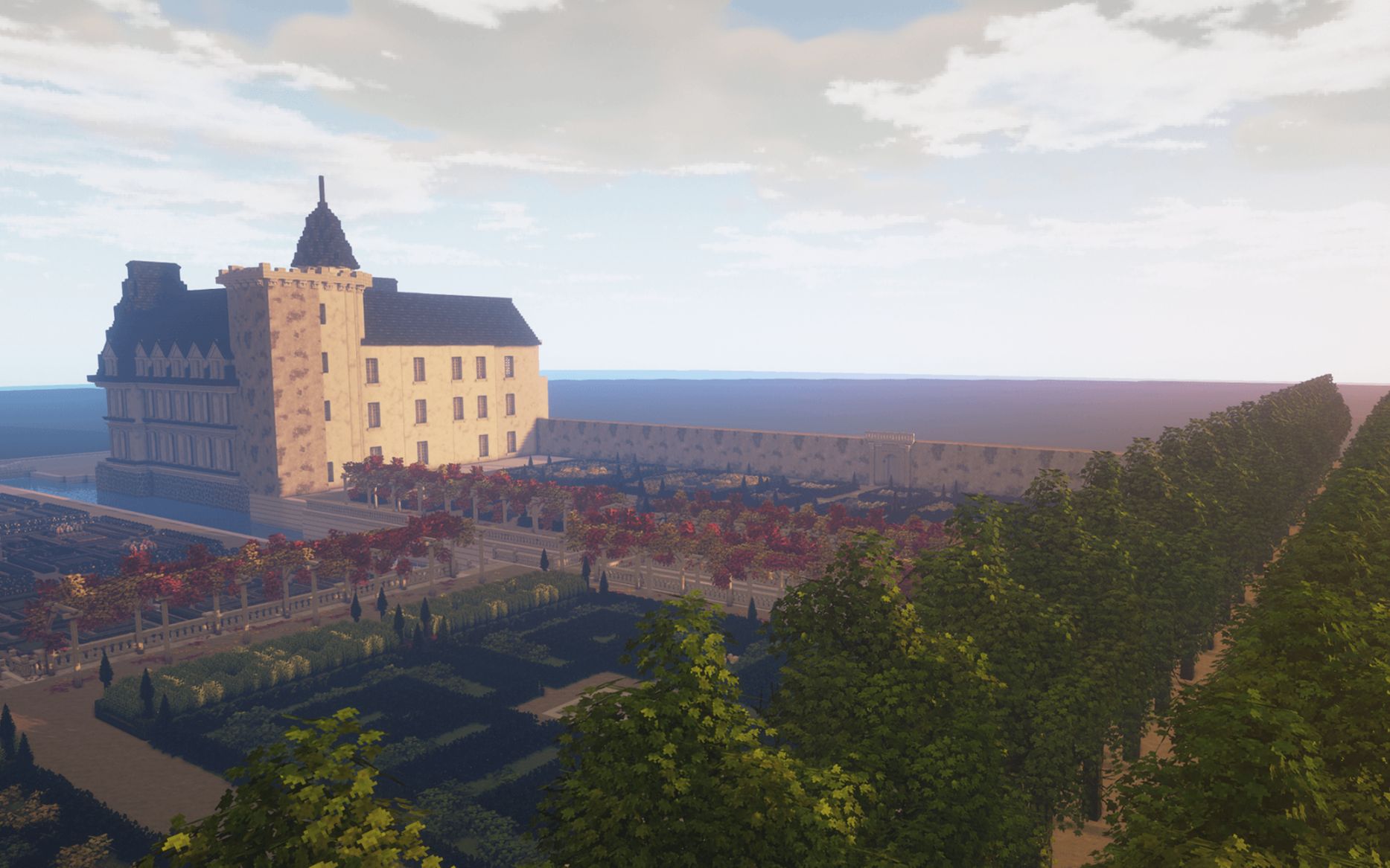 mc中的维兰德里庄园—《西方风景园林艺术史》课程作业展示