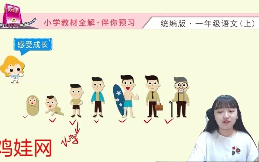 24.【鸡娃网】一年级语文上册课本讲解 名师课堂 淘知学堂 校内同步讲解《小学教材全解》语文预习直播课(统编版)一上—10 大还是小哔哩哔哩bilibili