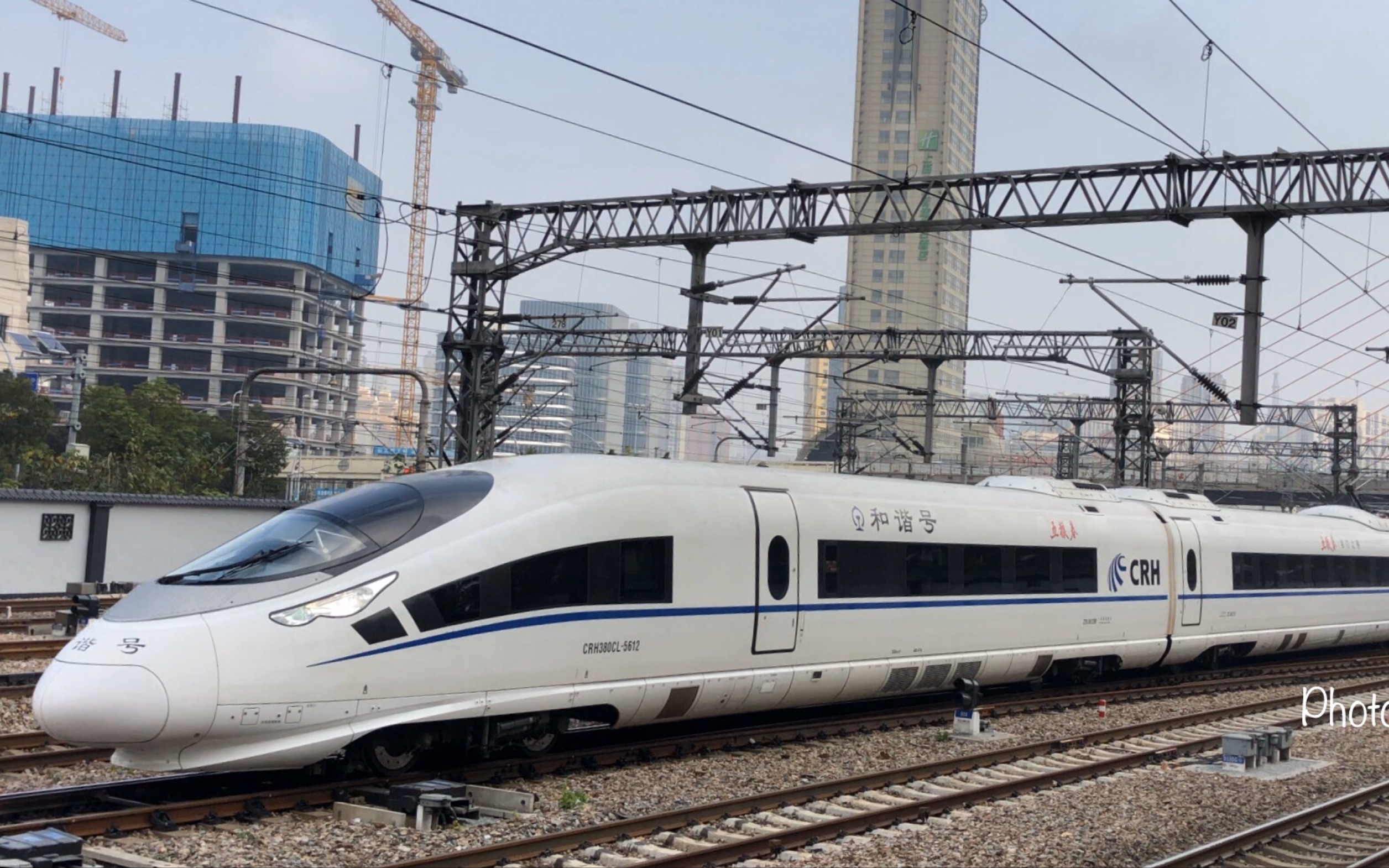 京沪线新位置之上海站出站道岔!g7248次出站喽!