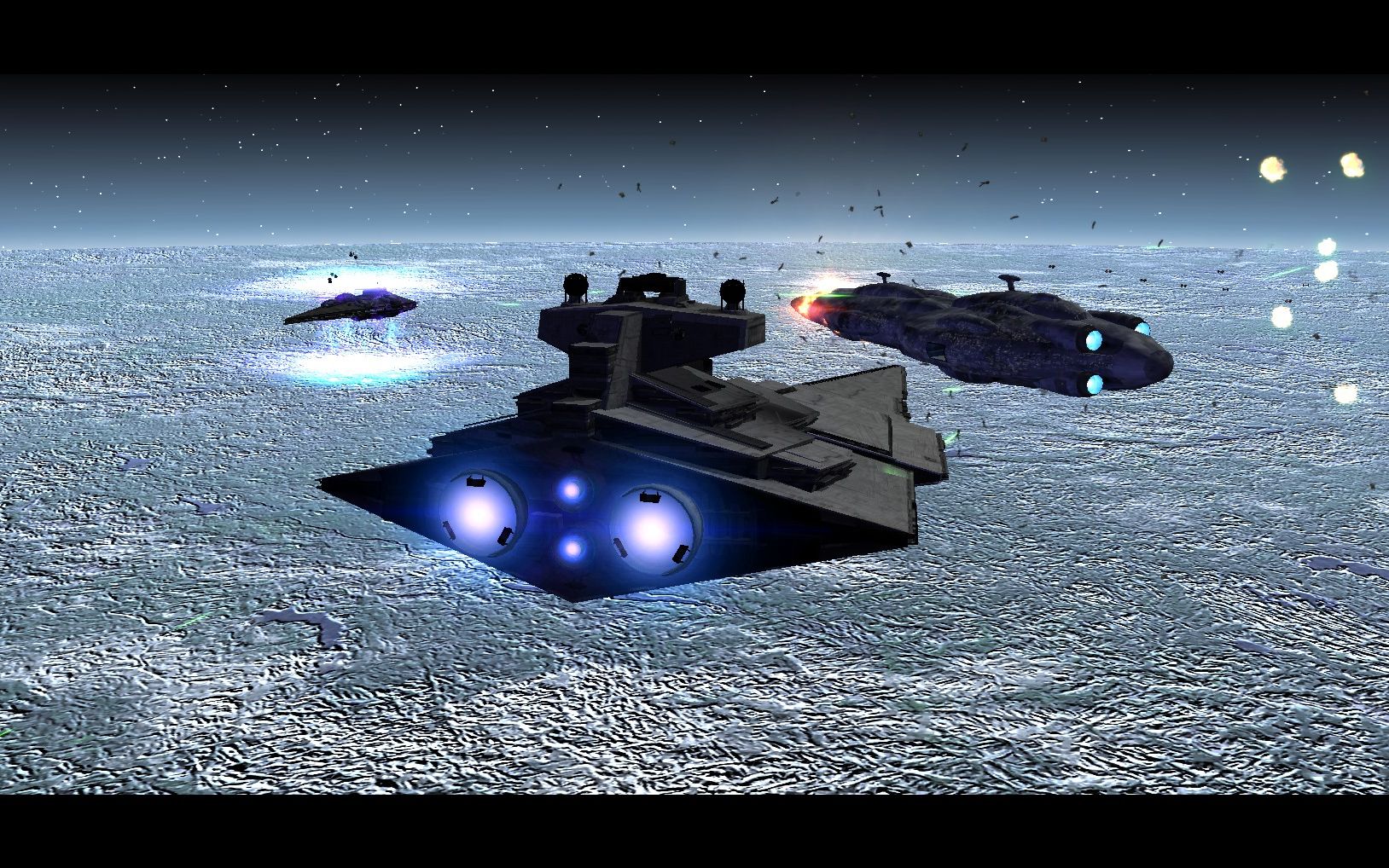 星球大战帝国战争aotrmod太空战演示黑日与帝国的激烈交战