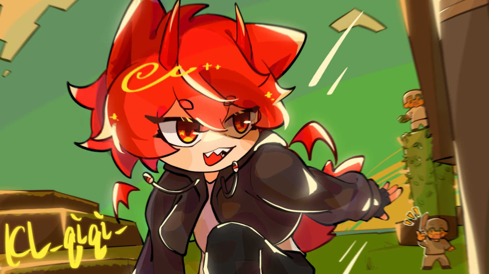 【procreate/kl_qiqi_同人】非常帅的落地干草的并不帅的翻绘(?