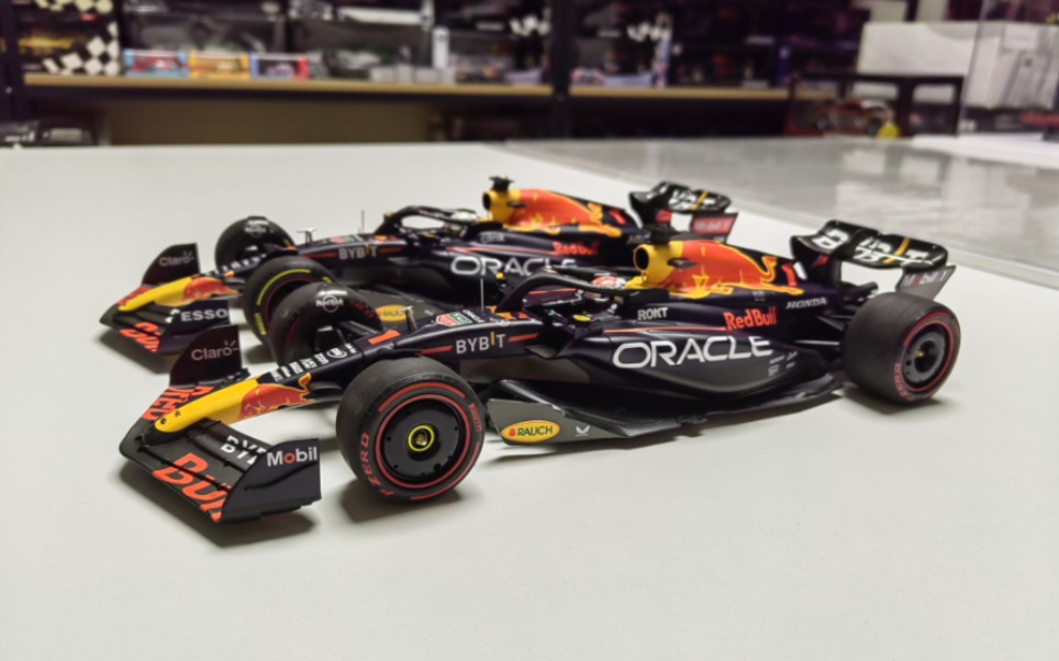 【f1赛车模型】1比18 迷你切 红牛rb19!(上)