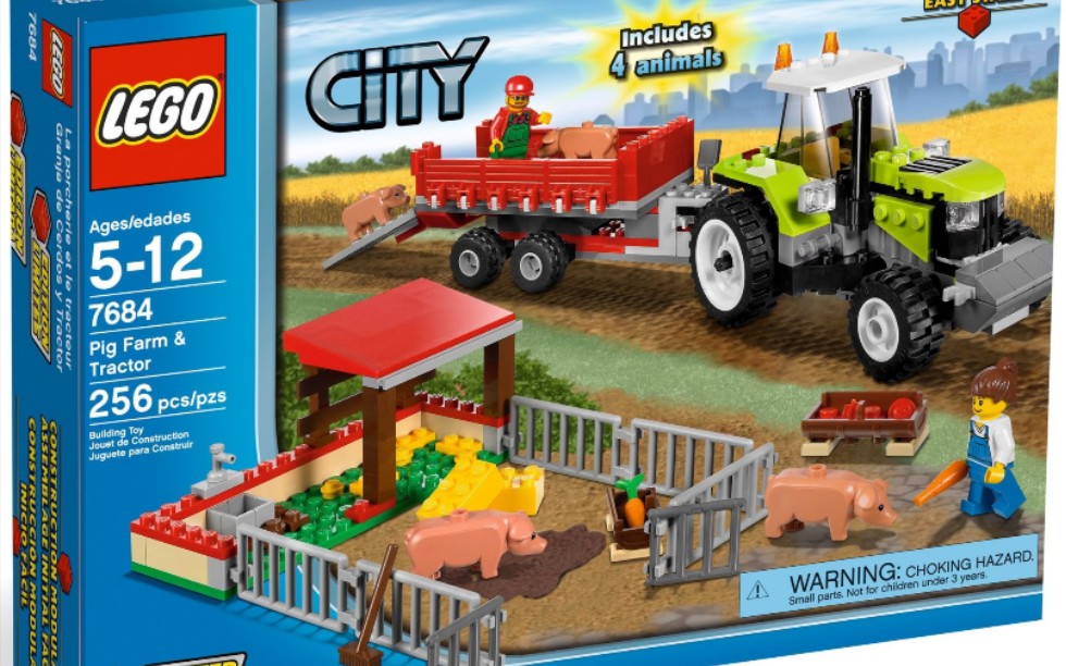 乐高城市7684养猪场和拖拉机速组评测