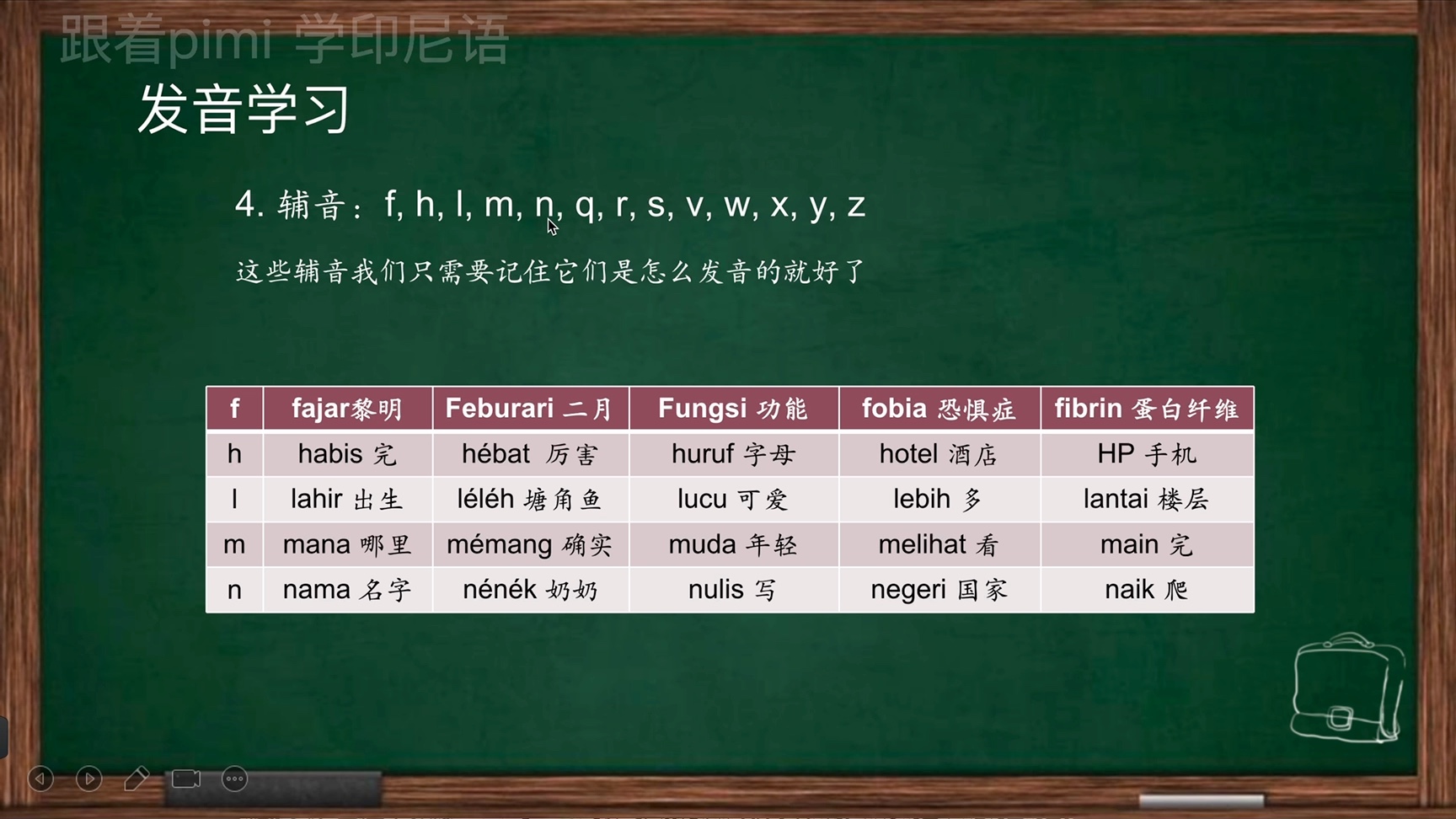 零基础学习印尼语之印尼语辅音发音练习,教你3个月学会印尼语哔哩哔哩bilibili