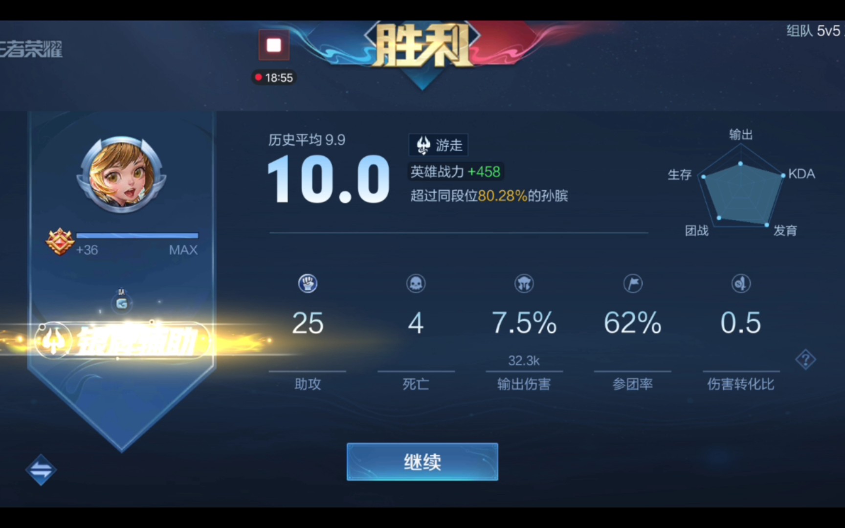 【王者荣耀s24】孙膑(9.14)巅峰赛