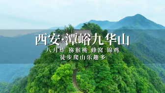 Download Video: 游西安秦岭潭峪九华山，风景秀丽野果熟了，徒步爬山乐趣多！