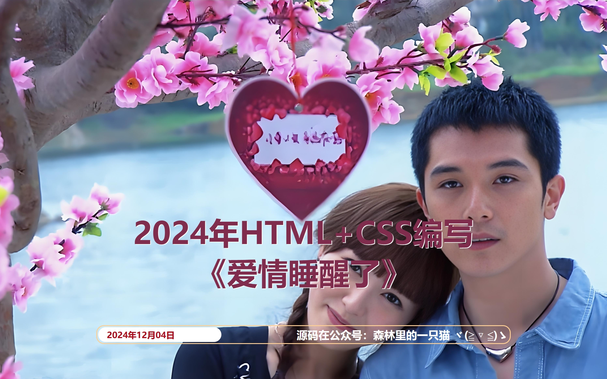 网页设计:HTML+CSS编写爱情睡醒了哔哩哔哩bilibili