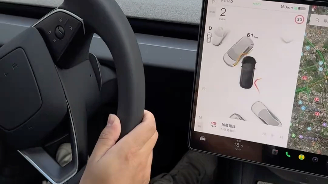 特斯拉model3焕新版屏幕换挡狭窄停车场沉浸体验哔哩哔哩bilibili