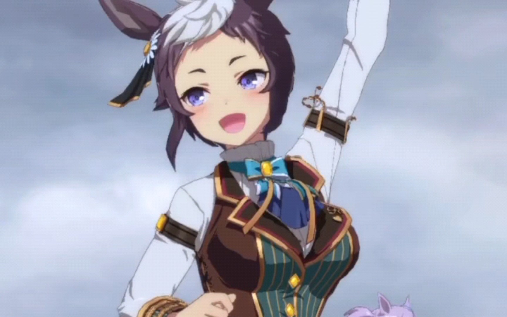 【赛马娘】情人节目白赖恩胜利动作,是不是隆胸了?