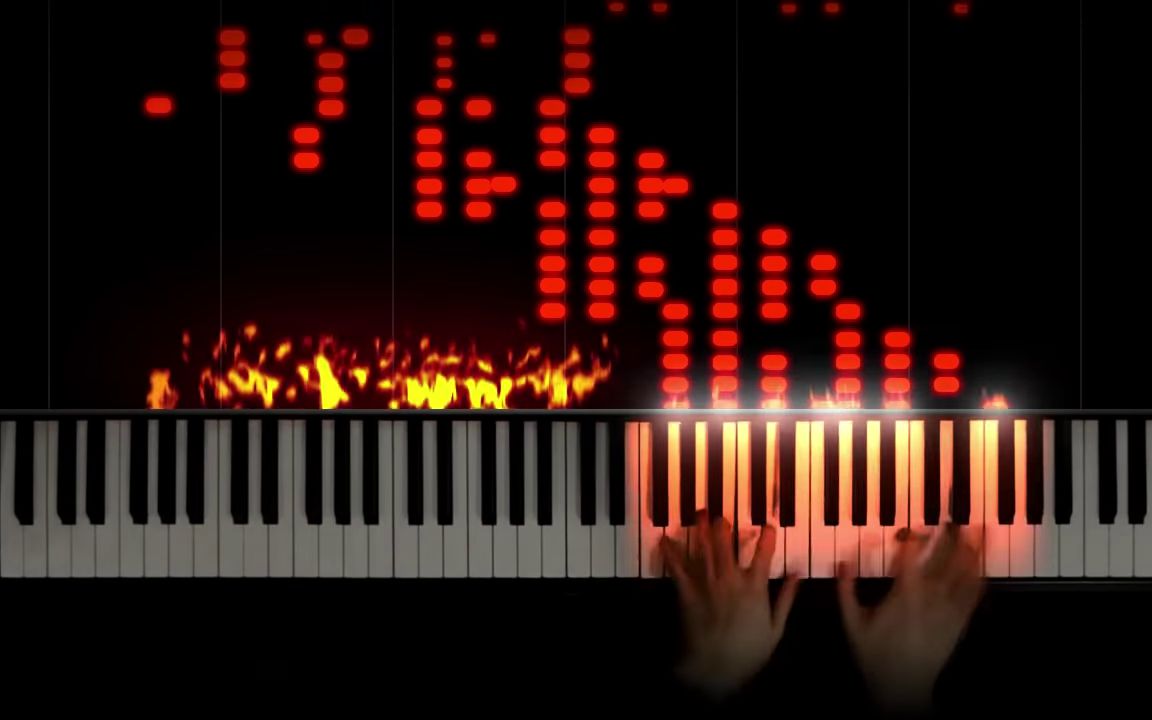 [图]【特效钢琴】第五交响曲 第一乐章 贝多芬&李斯特 - by The Flaming Piano