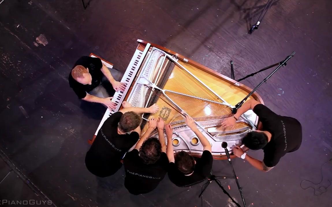 单向什么使你美丽5个人1架钢琴钢琴乐队