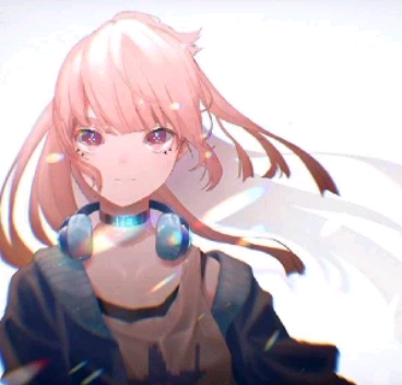 这是音爆耀星粉头发的样子.