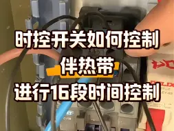 Download Video: 时控开关如何控制伴热带进行16段时间控制#电工 #电工知识#电工电路维修 #电工接线