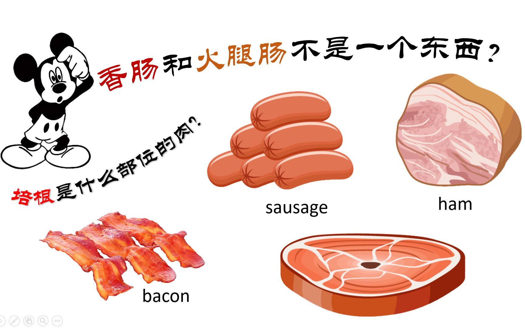 香肠用英语怎么说图片
