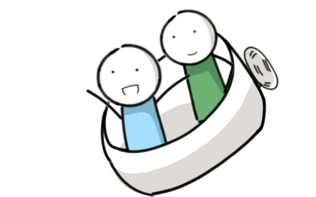 《相遇论》小绿和小蓝火柴人短片【小绿和小蓝】『起风了』前方高虐!