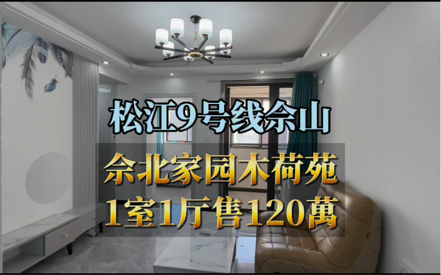 松江9号线佘北家园木荷苑65平一室一厅120万|不满五年、电梯高层、客厅方正带阳台哔哩哔哩bilibili