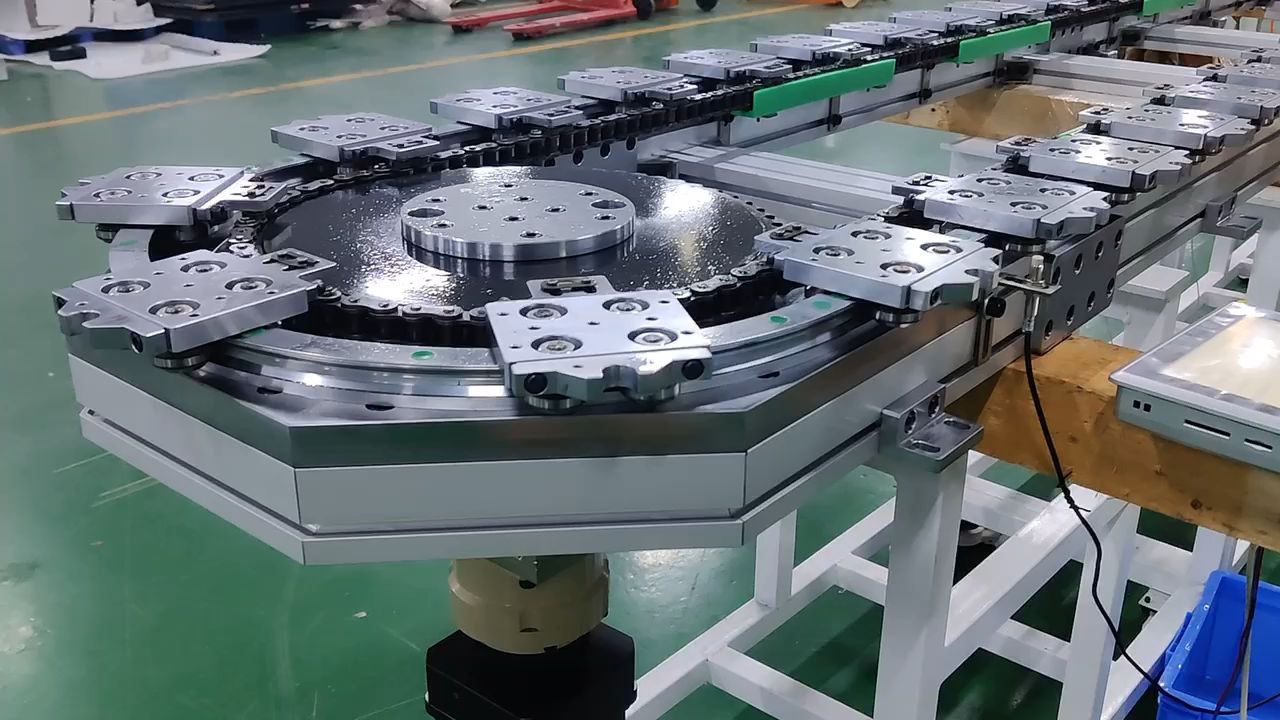 高精度环形轨道环形传送带内部结构曲线导轨圆转机导轨