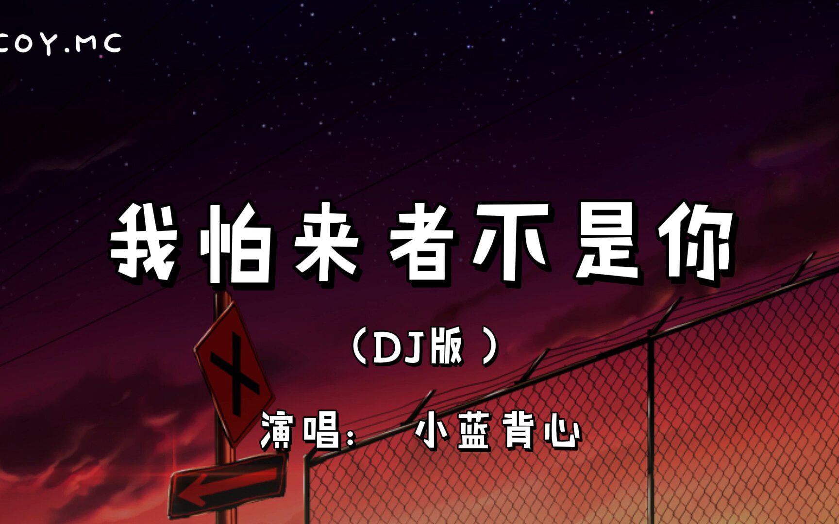 我怕来者不是你（DJ版）- 小蓝背心『怕无归期怕空欢喜 怕来的不是你怕没有奇迹』（动态歌词/Lyrics Video）