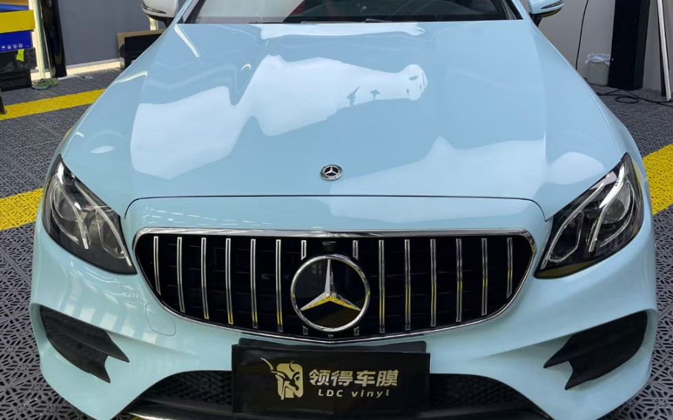 的魅力散发出一种冰雪世界的冷艳让你的爱车焕发新生#冰川蓝汽车改色