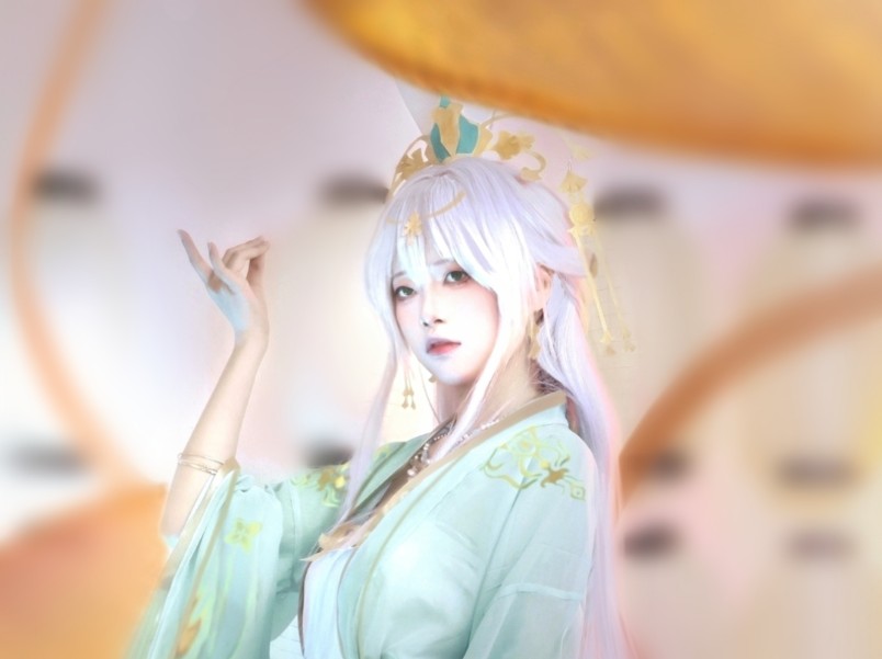 【阴阳师】紧那罗·国风皮cos_仙乐成章,天璇卿律