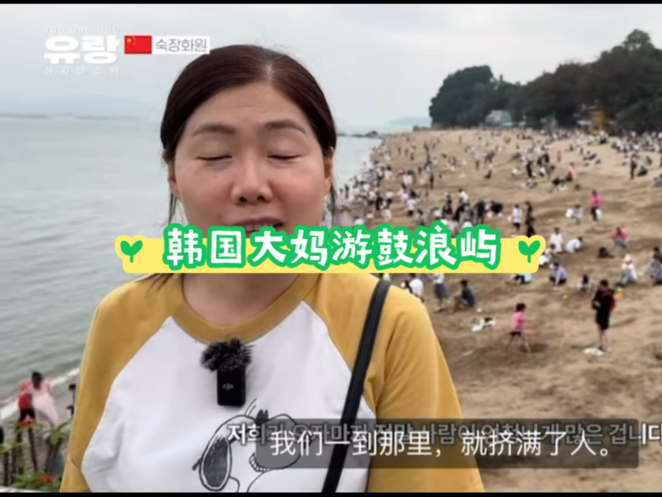 两个韩国人在厦门游鼓浪屿, 直呼中国旅行太艰难