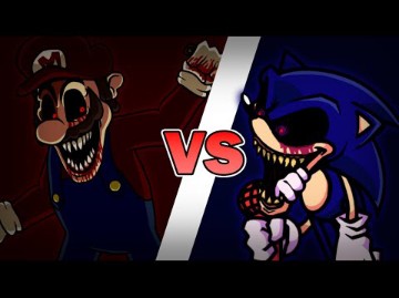 FNF Mario.exe vs Sonic.exe  It's A Me vs Too Slow演示