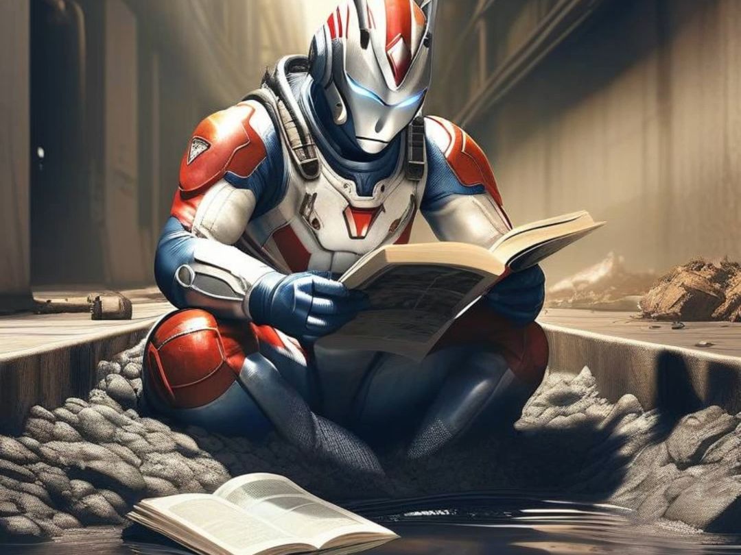 如果奥特曼在看书学习.