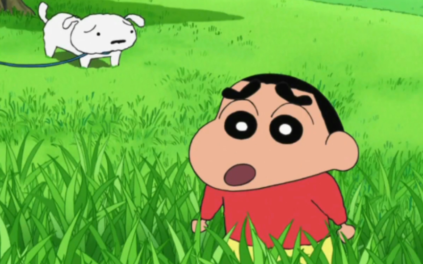 蜡笔小新:小新和伙伴们在公园玩捉迷藏