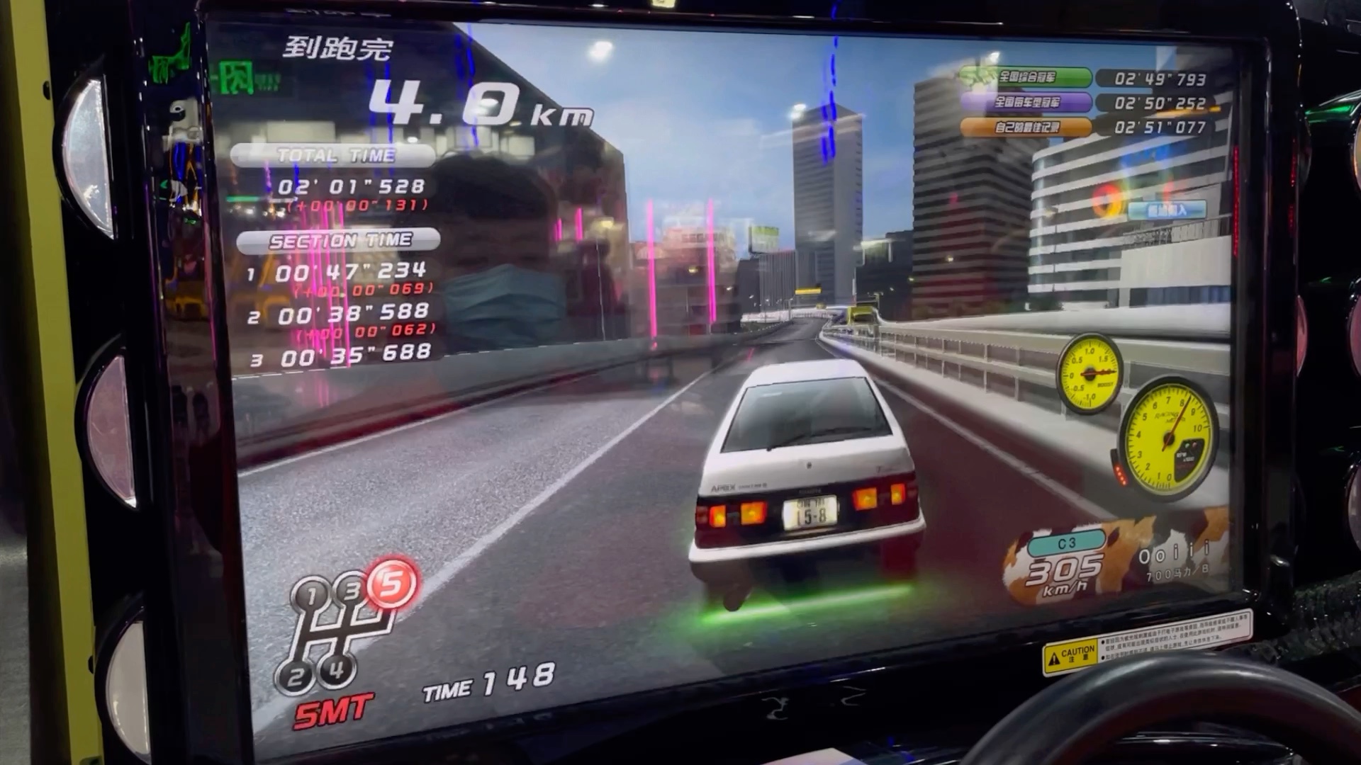 湾岸5dxta水平退步之ae86c1外环计时