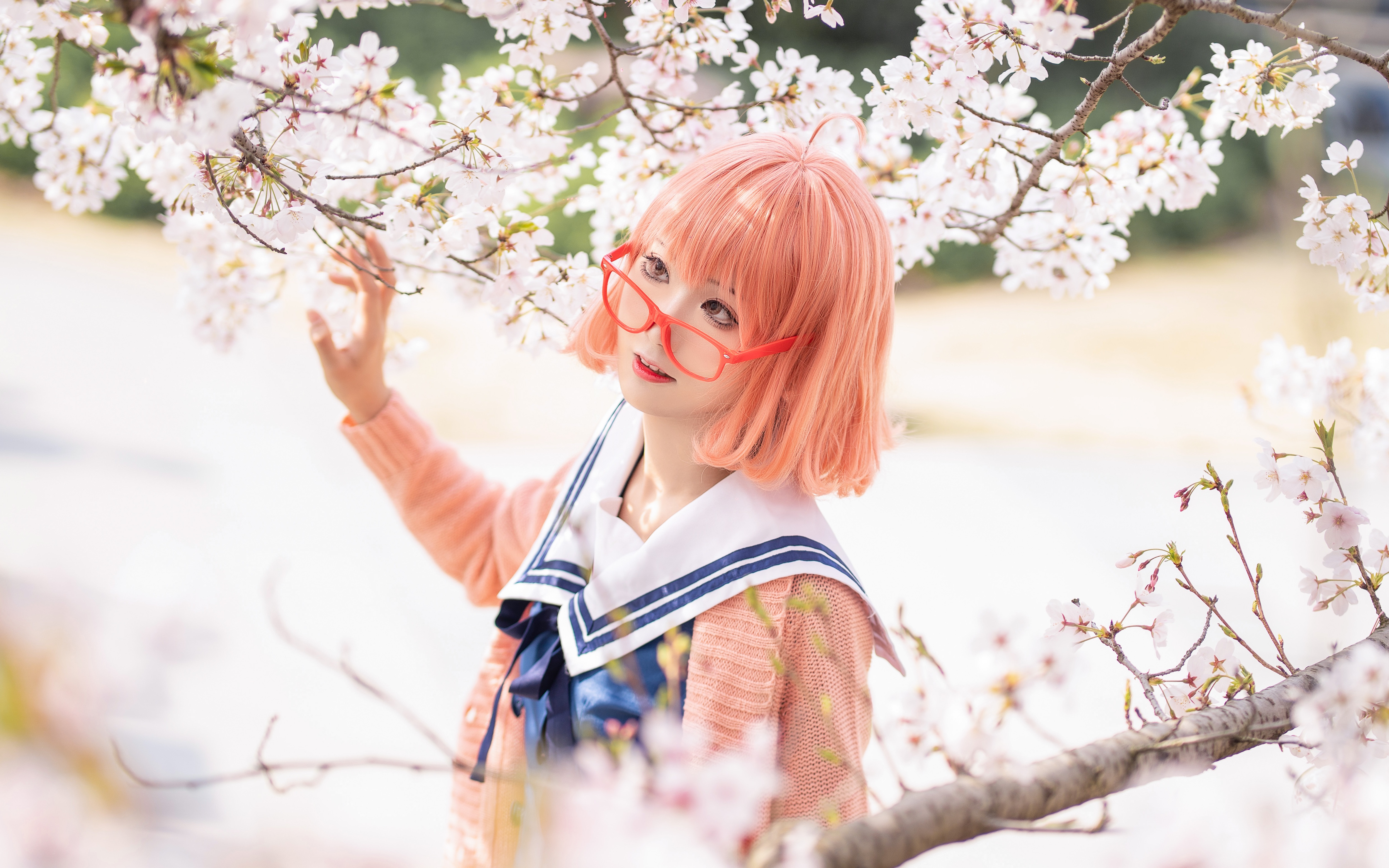 【寻召召】春日写真日记(栗山未来cos)没有未来的未来不是我想要的