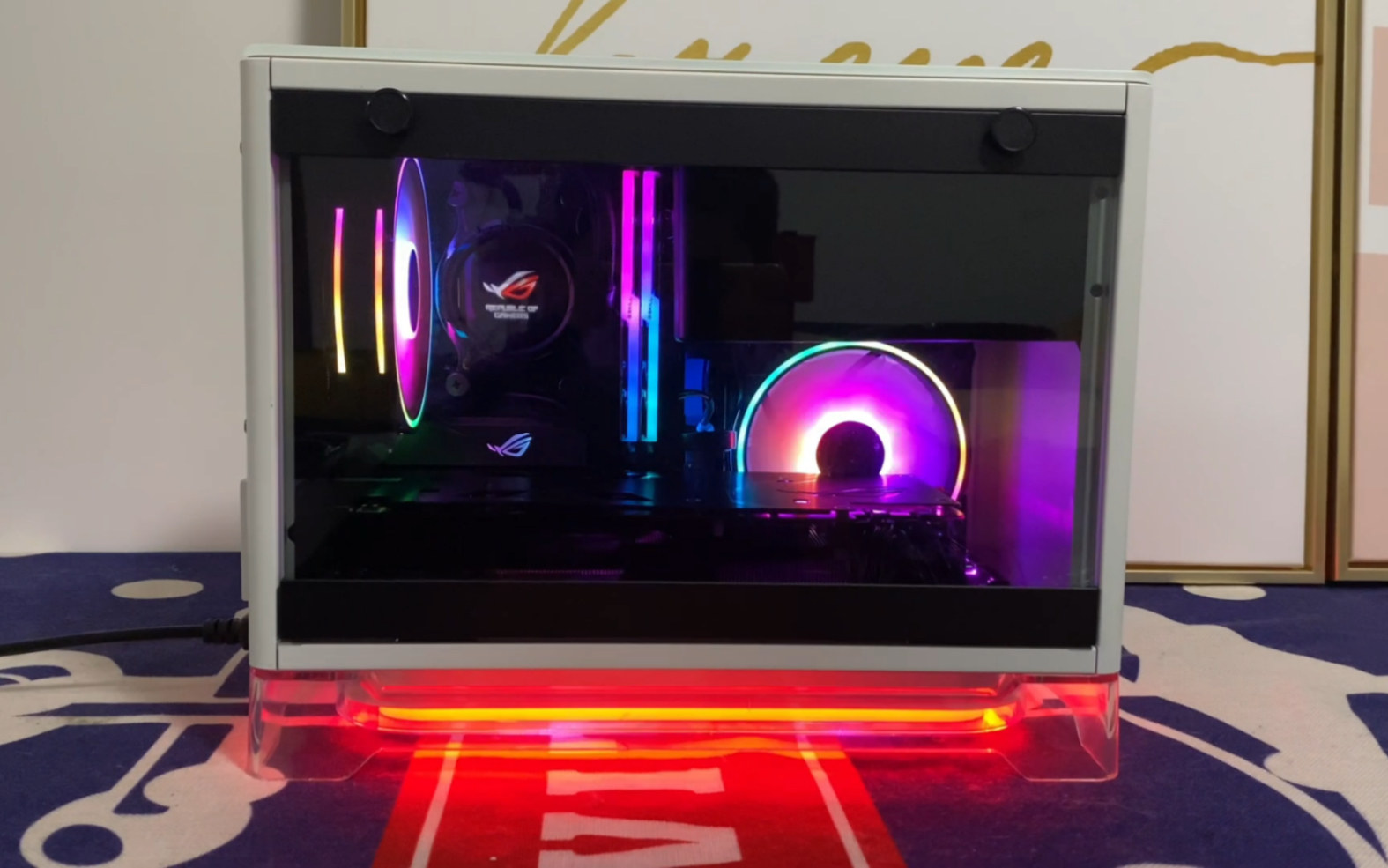 迎广a1 itx机箱 小微波炉 装机全过程 穷人的rog全家桶