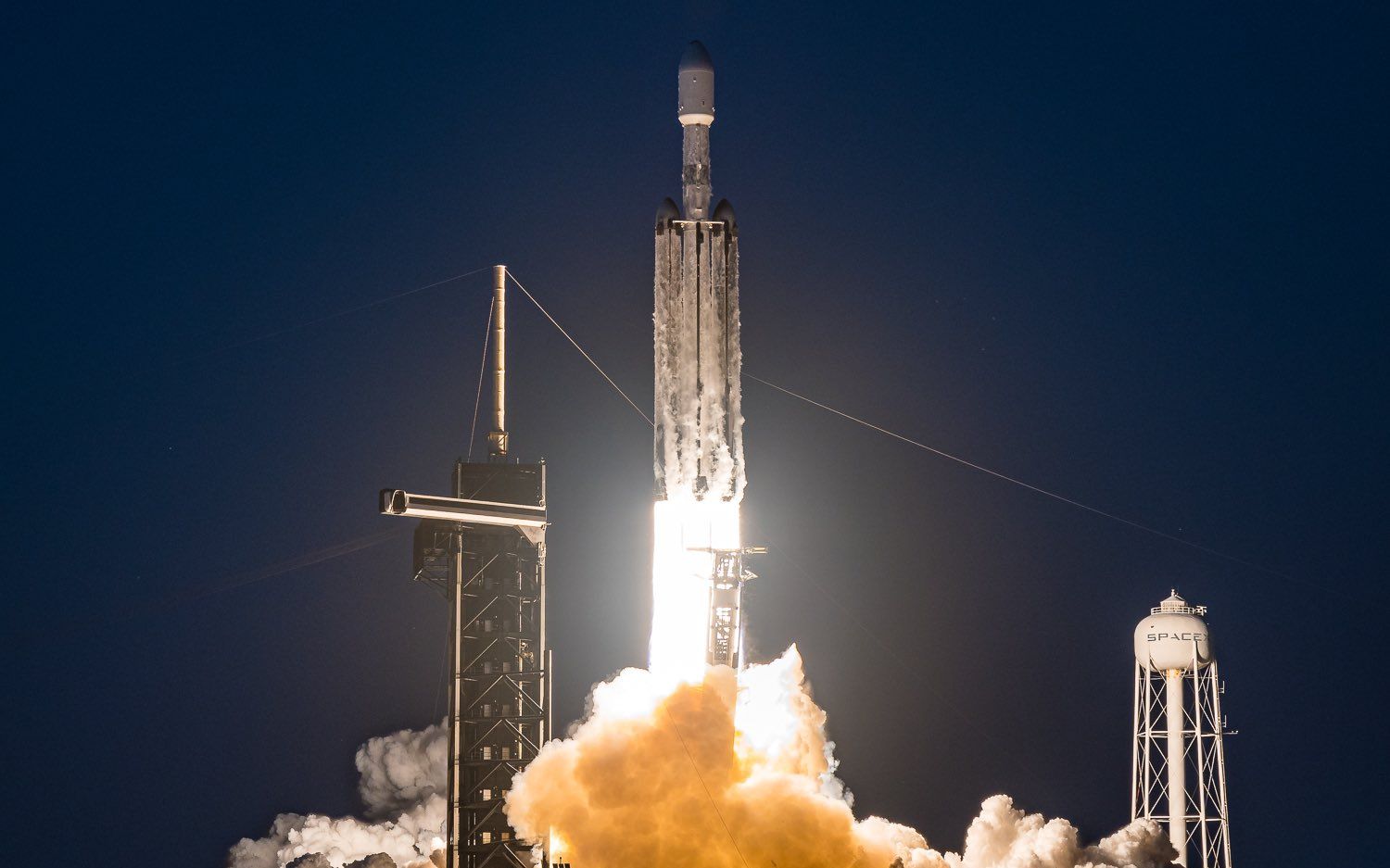 spacex重型猎鹰火箭发射78着陆一镜到底加速版