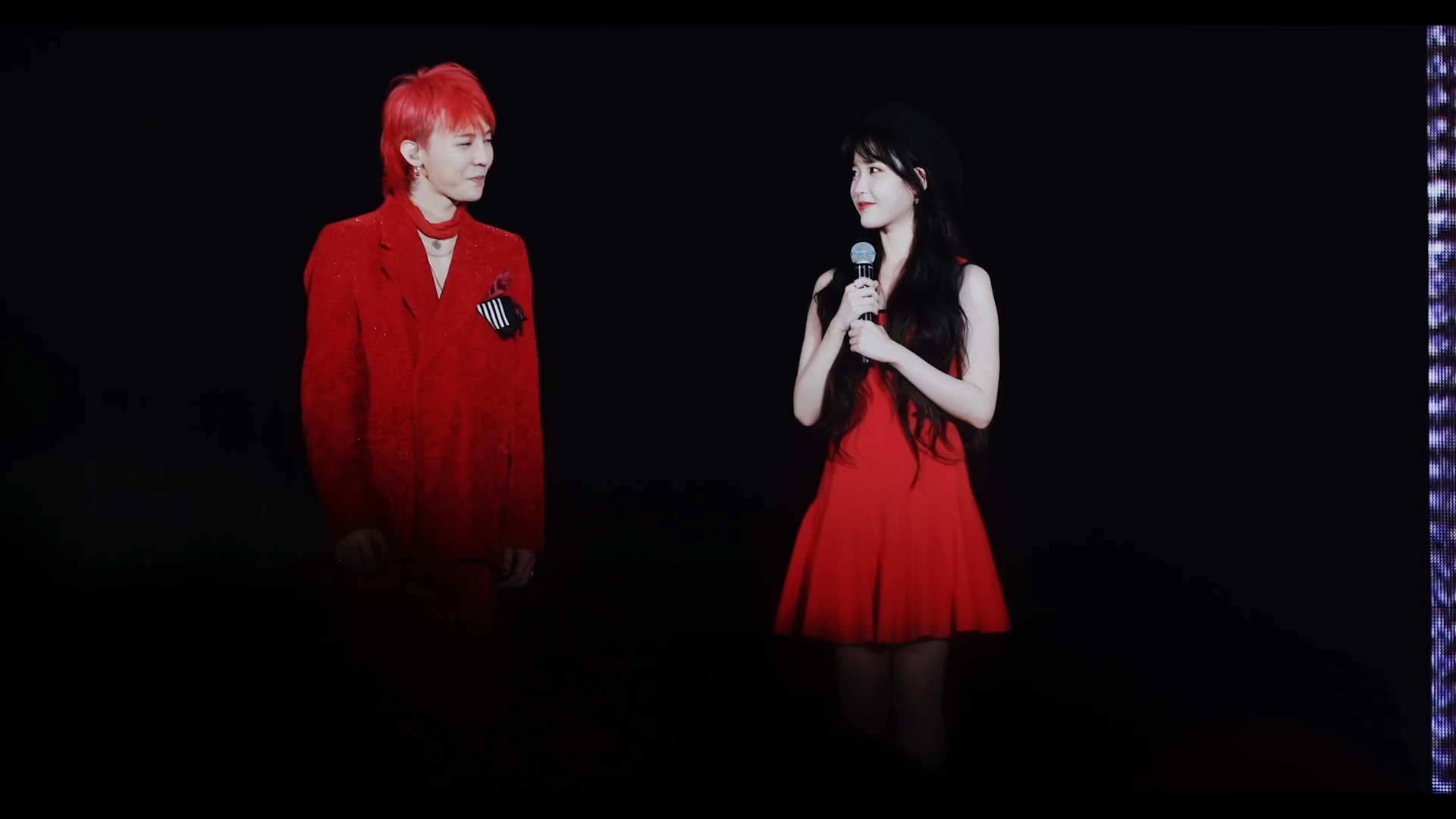 【gd&iu】gd现身与iu演唱会