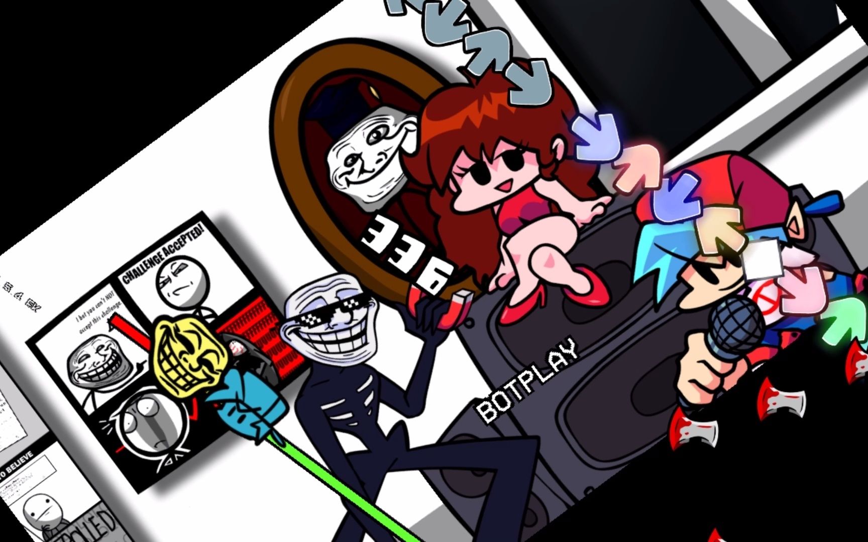 fnf这玩意真出mod了trollge20隐藏曲子展示荒唐