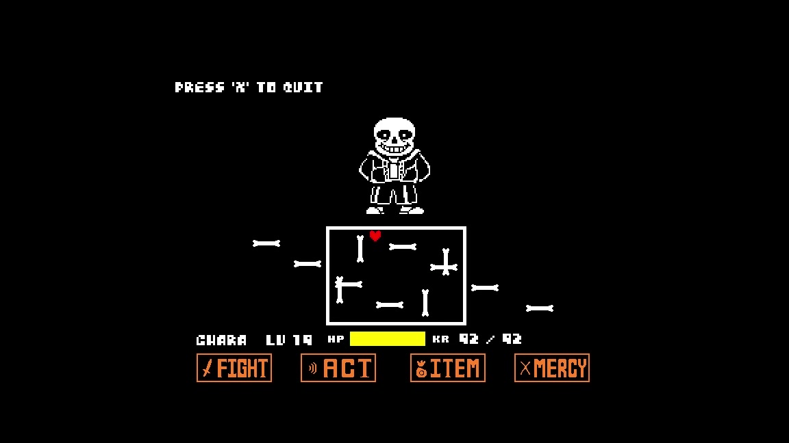 【浩杨正气】bad time simulatorr同人仿制:史诗sans第一阶段第二回合