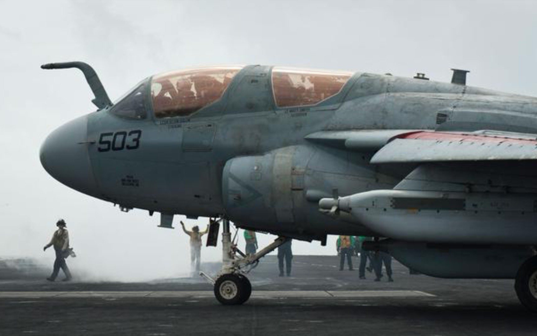 美军装备之电子战飞机篇,ea-6b徘徊者电子战机!