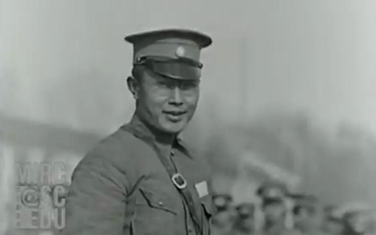 珍贵民国视频:1929年何应钦发表演讲,并检阅国民革命军!_哔哩哔哩_bilibili