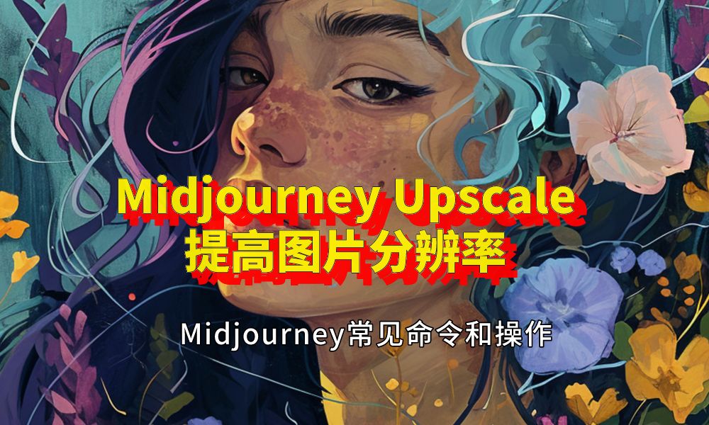 Midjourney如何增加分辨率提高图片质量,让图片更高清,使用Upscale操作放大图片分辨率,提高图片分辨率特别简单,midjourney免费学习使用教程哔哩...