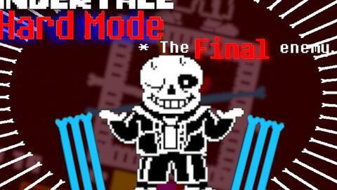 传说之下困难模式第一阶段】UNDERTALE HARD MODE sans fight!!