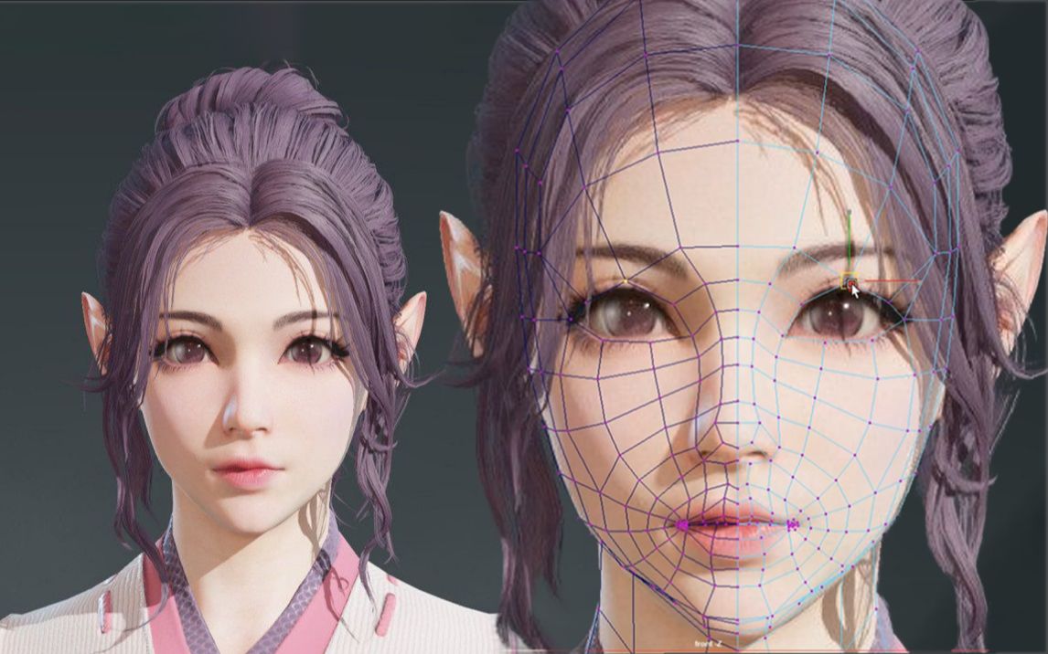 maya建模游戏角色写实制作人头基础布线卡线案例讲解