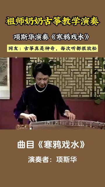 项斯华演奏《寒鸦戏水》