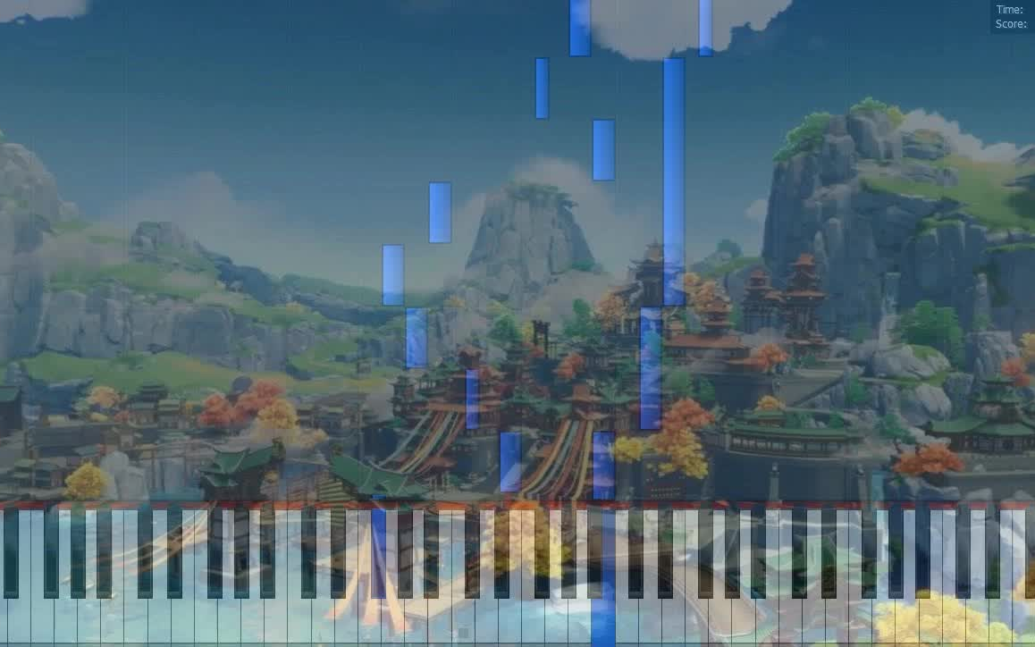 钢琴原神璃月荻花洲之二xjbt