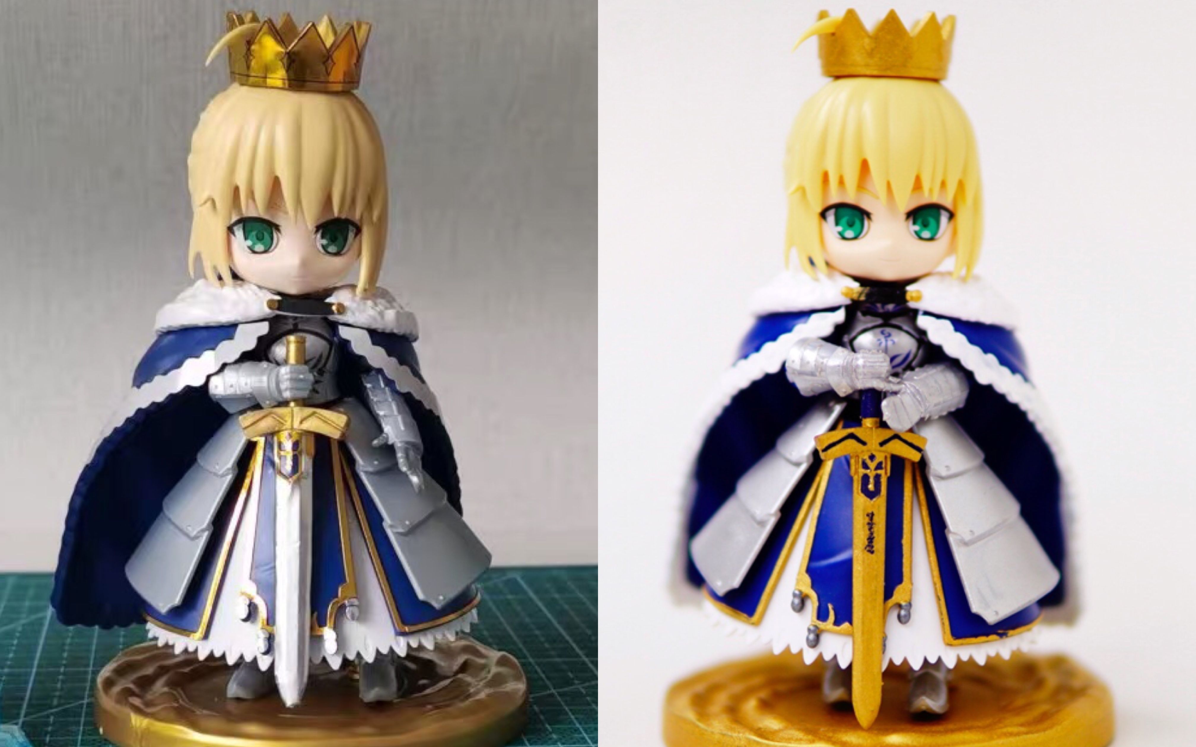 我的省钱改造02正版fgo万代豆丁魂q版拼棉袄王亚瑟王saber没有水性漆