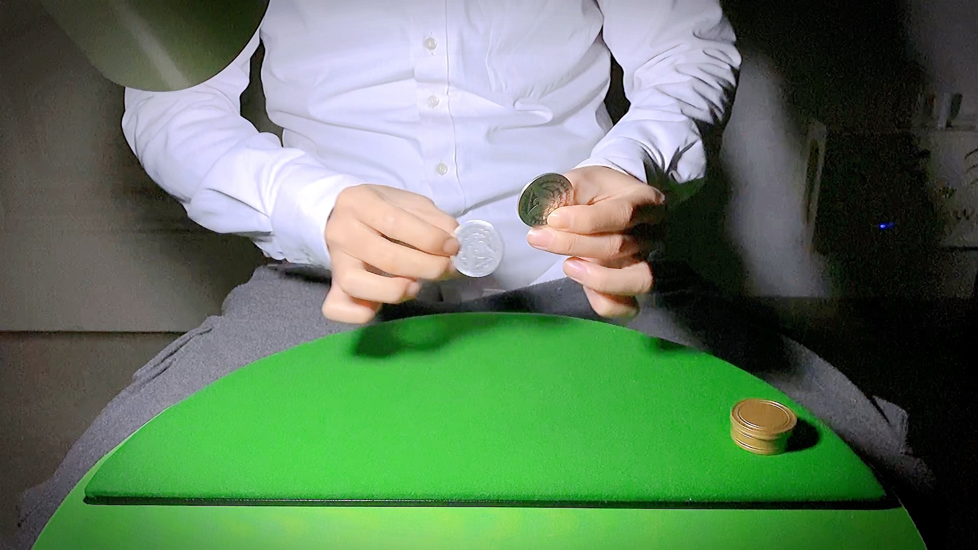 两枚硬币的魔术