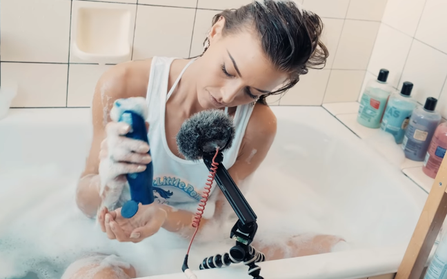 【美美gina】来陪gina洗泡泡浴吧~水声~耳语