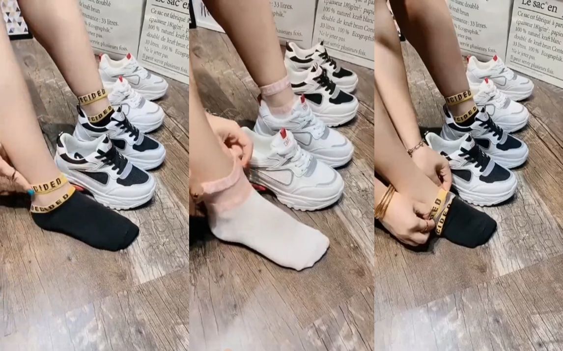 【穿搭教学】运动鞋搭配棉袜的教程
