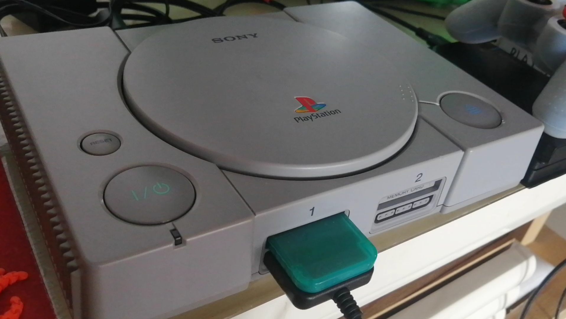 [图]PS1游戏机，不懈努力，终于修复。金手指工具+射雕英雄传，演示。