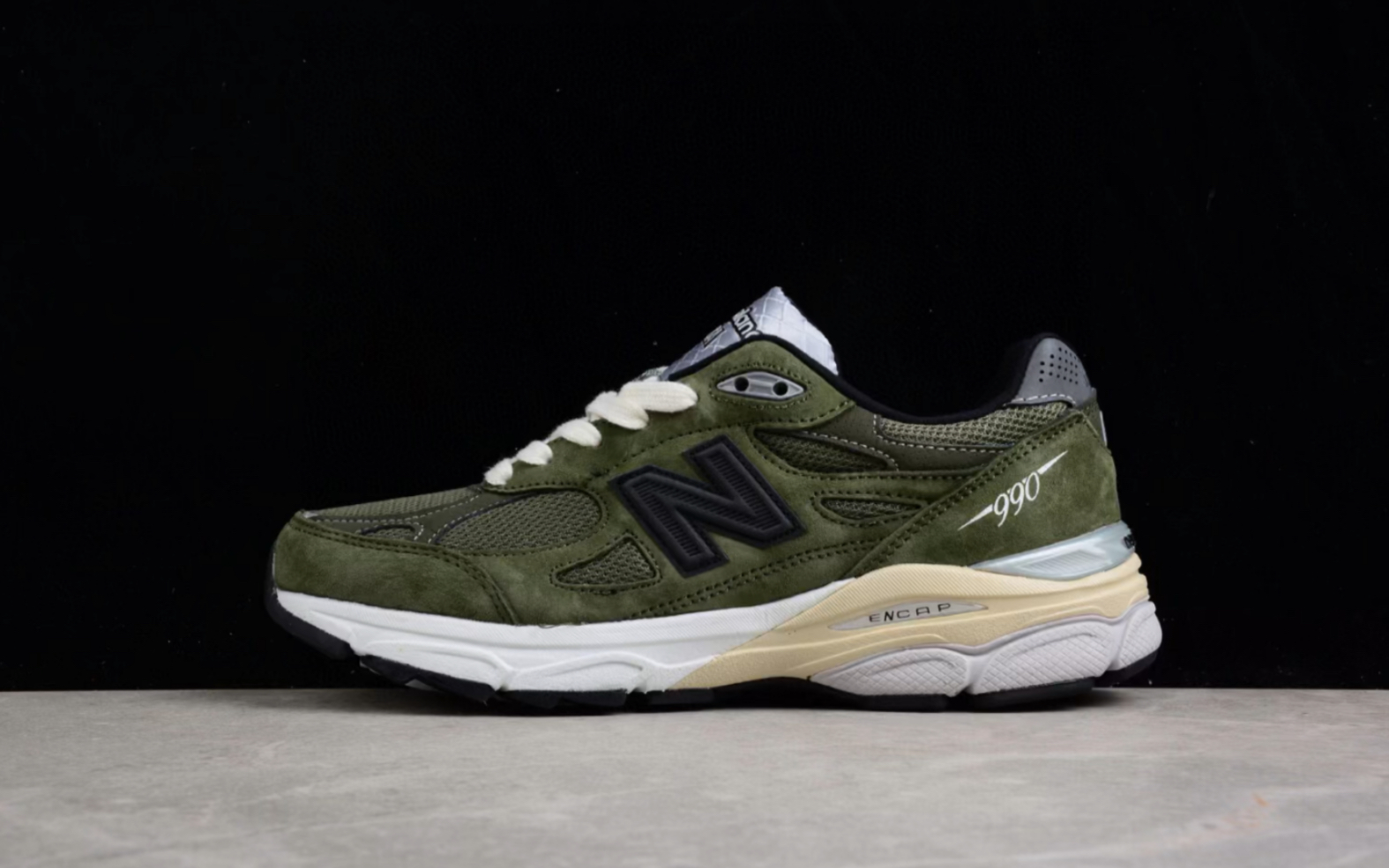 新百倫聯名 jjjjound x new balance 990v3 軍綠復古運動跑步鞋貨號